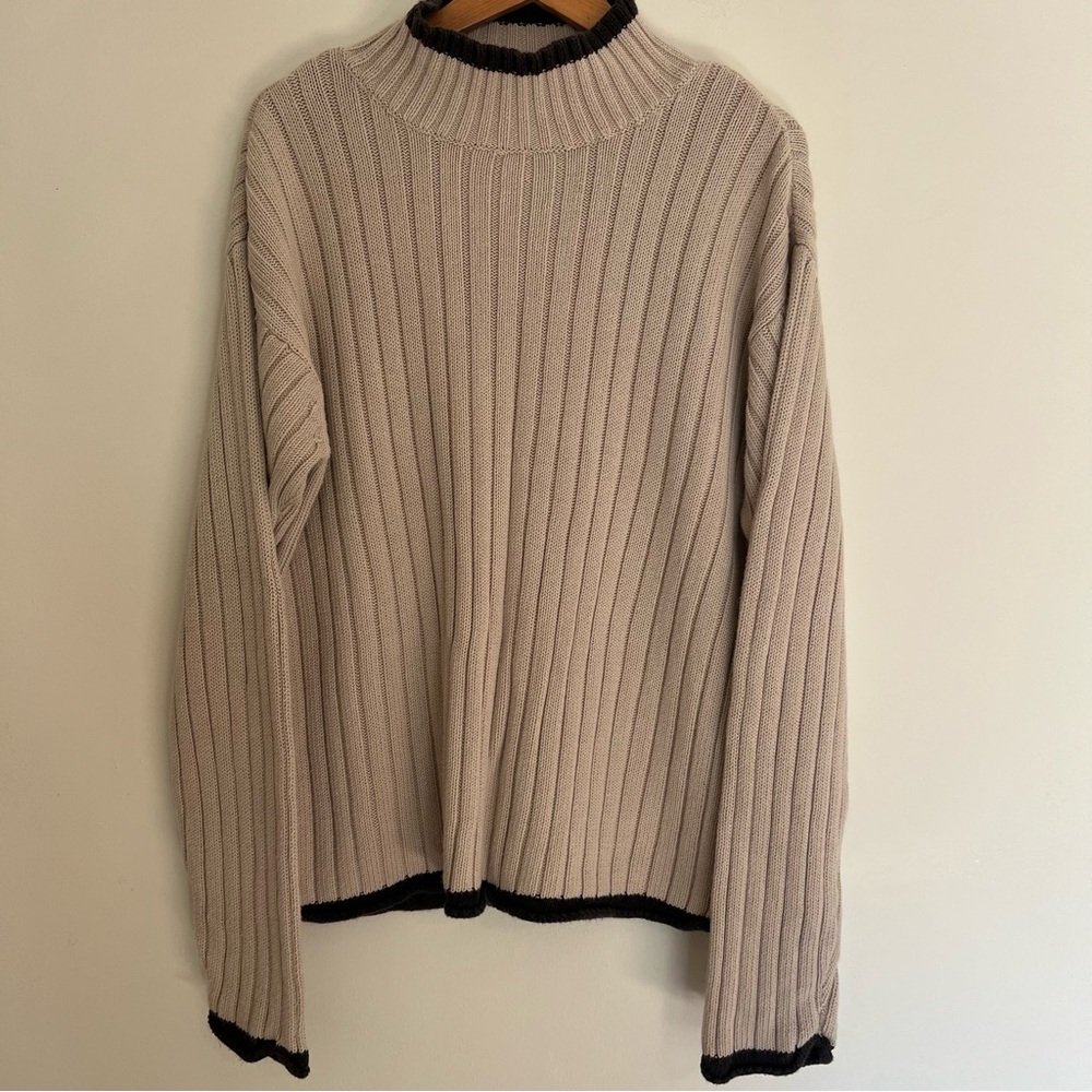 Aeropostale Vintage Mock Neck Ribbed Sweater Men’s Size XL